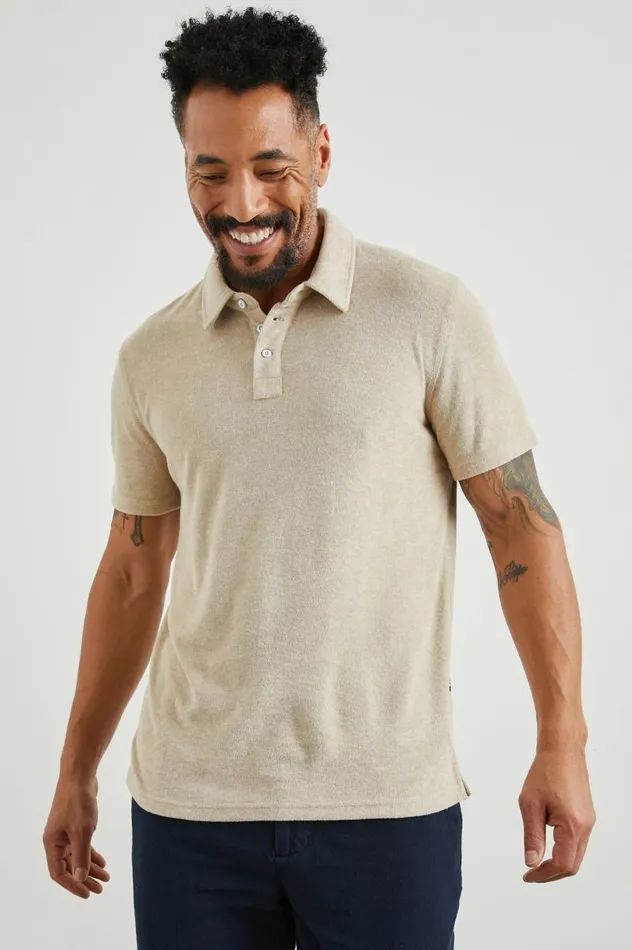 Rails TShirts and Thermals Men RHEN POLO SHIRT Chickpea