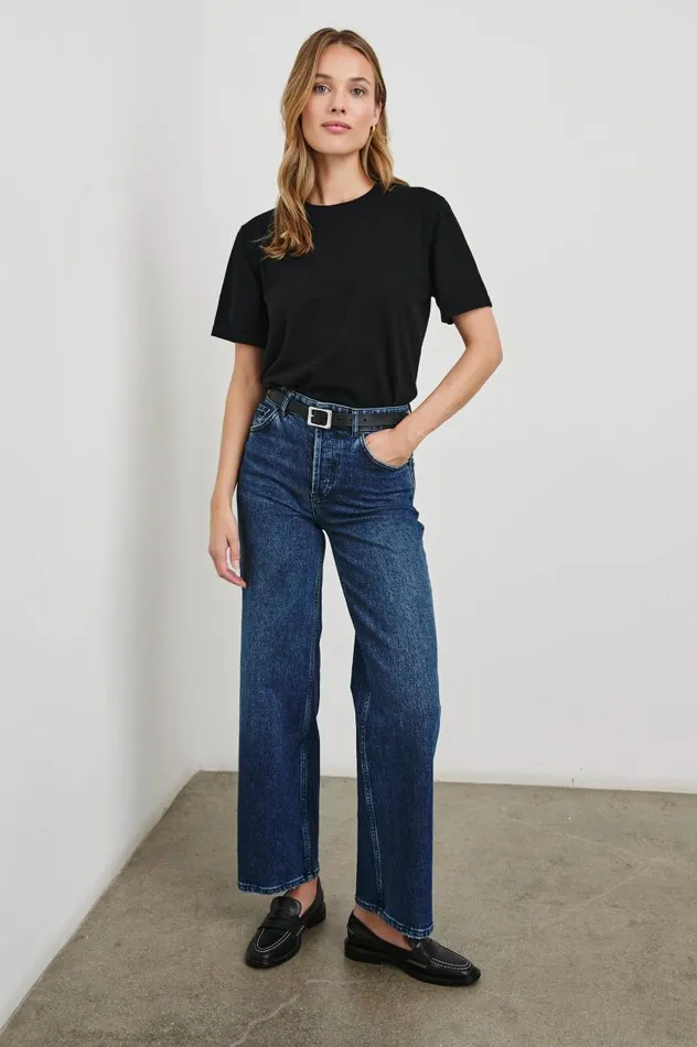 Rails Tees and Tanks Women COTTON CASHMERE TSHIRT Black