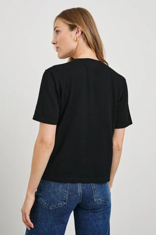 Rails Tees and Tanks Women COTTON CASHMERE TSHIRT Black