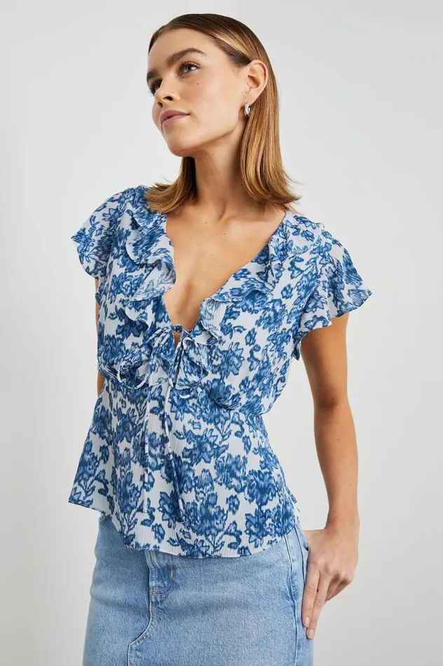 Rails Tops Women CARMINE TOP Chambray Floral