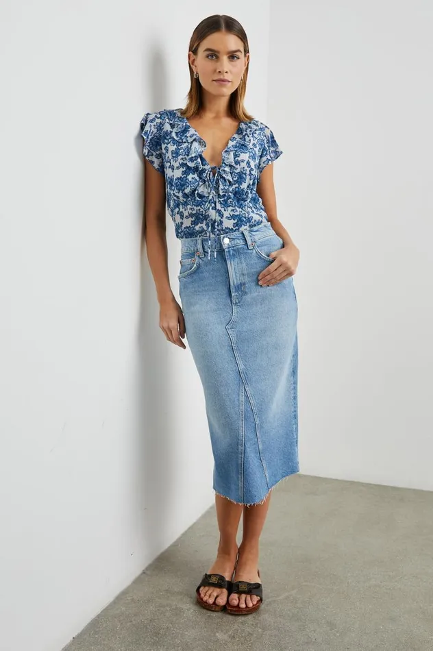 Rails Tops Women CARMINE TOP Chambray Floral