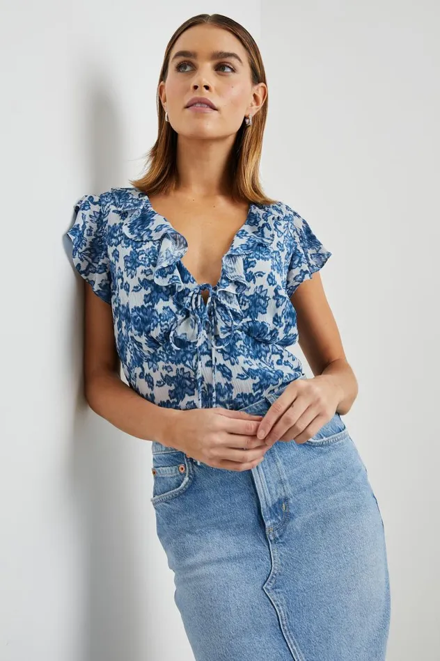 Rails Tops Women CARMINE TOP Chambray Floral
