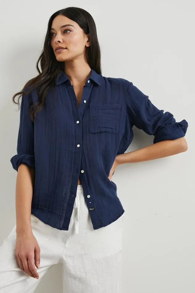 Rails Tops Women ELLIS SHIRT Indigo