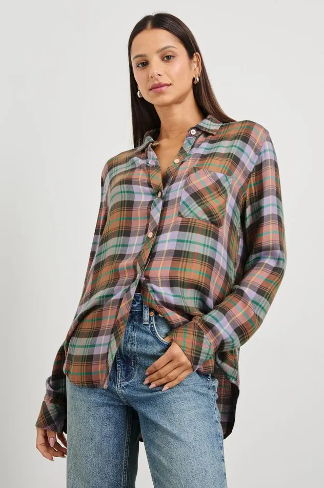 Rails Tops Women HUNTER SHIRT Dusty Lilac Multi