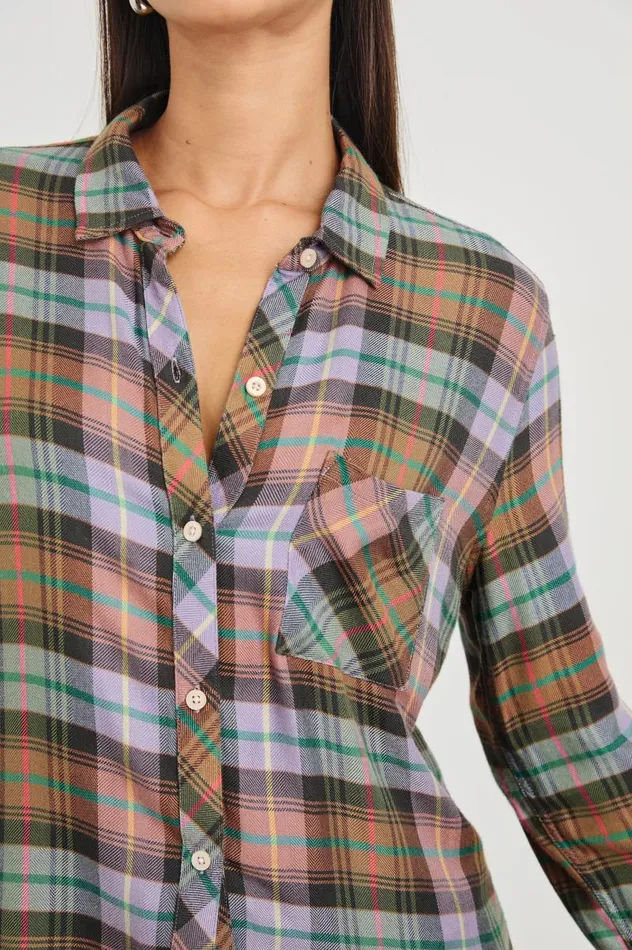 Rails Tops Women HUNTER SHIRT Dusty Lilac Multi
