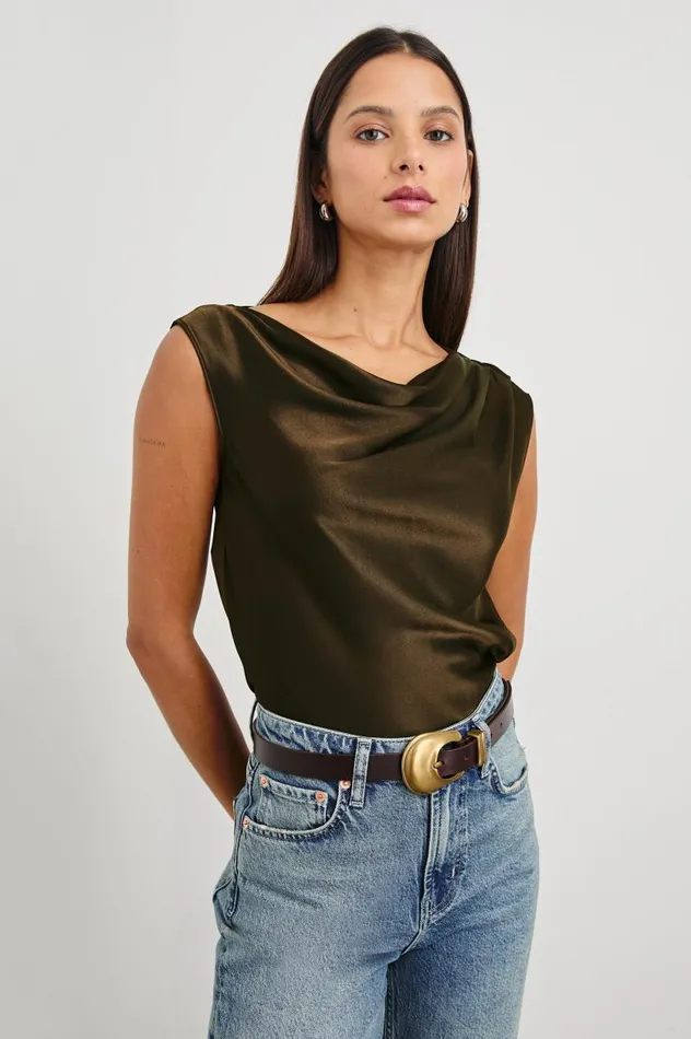 Rails Tops Women LILLY TOP Dark Moss