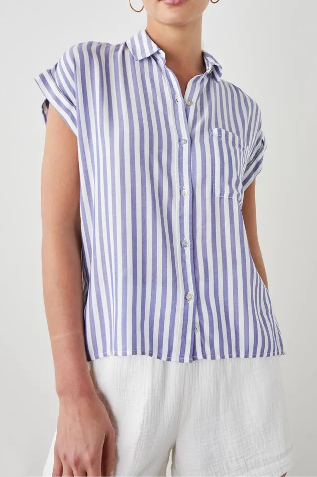 Rails Tops Women WHITNEY SHIRT Blue White Stripe