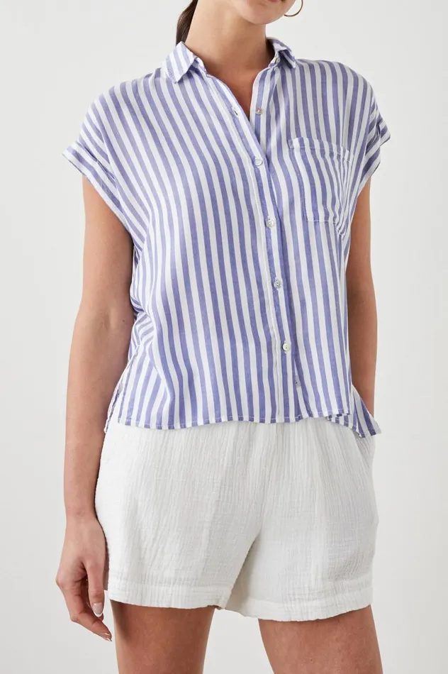 Rails Tops Women WHITNEY SHIRT Blue White Stripe