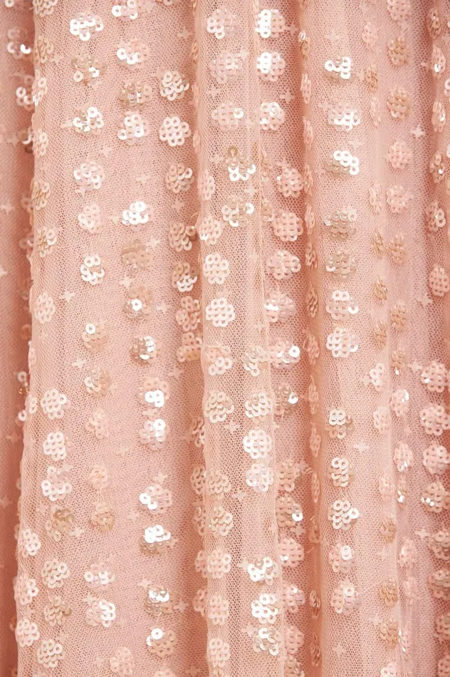 Raindrop Long Sleeve Ankle Gown Beige Women Needle and Thread Dresses