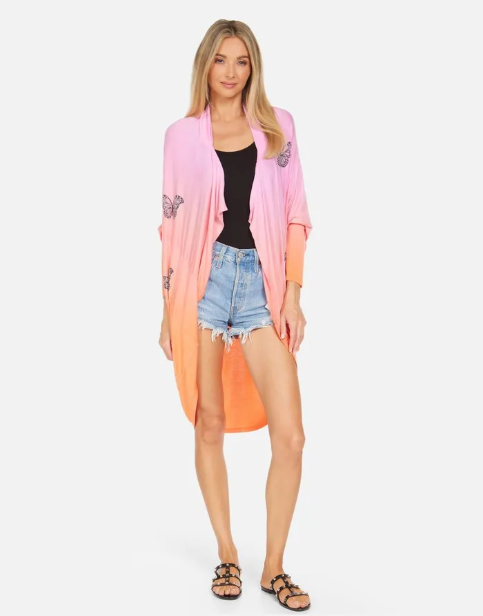 Ramona Butterfly Hamsa Tropical Sunset Women039s Lauren Moshi Sweaters and Knits