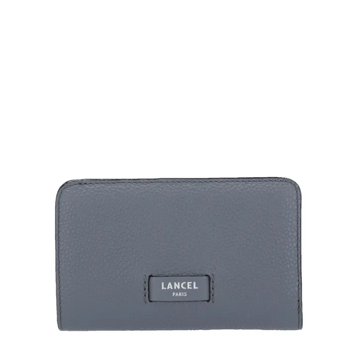 Rectangular Compact Zipped Wallet Cement Women Lancel Wallet