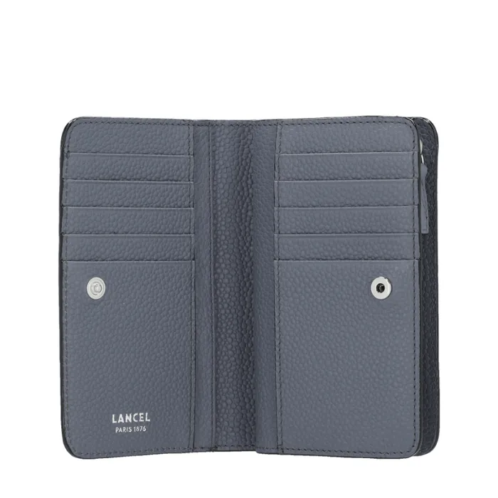 Rectangular Compact Zipped Wallet Cement Women Lancel Wallet