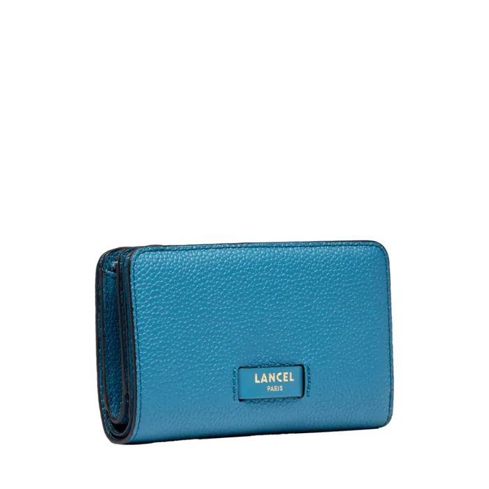 Rectangular Zip Compact Wallet Wave Blue Women Lancel Wallet Rectangular Zip Compact Wallet Wave Blue Women Lancel Wallet