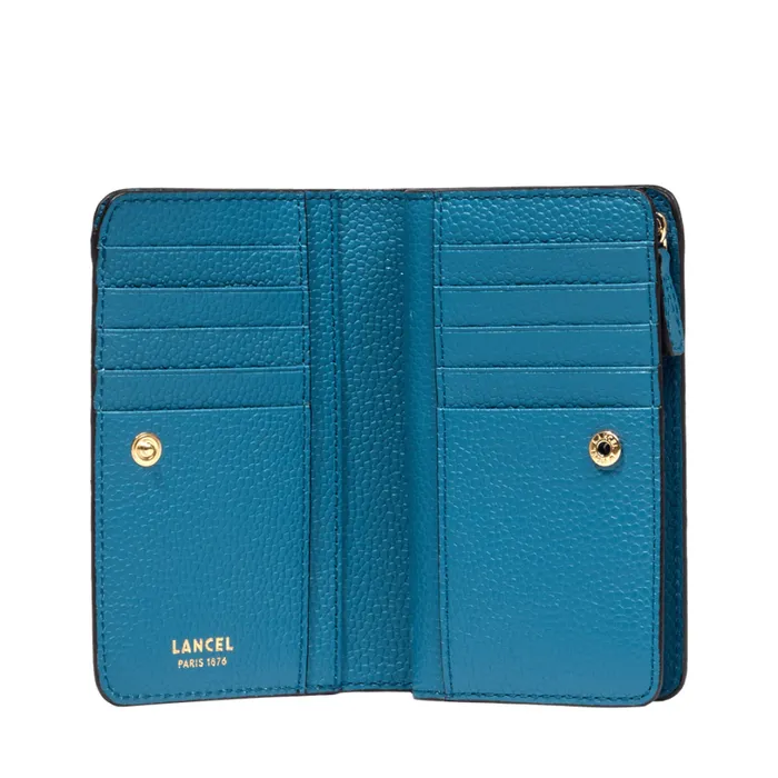 Rectangular Zip Compact Wallet Wave Blue Women Lancel Wallet Rectangular Zip Compact Wallet Wave Blue Women Lancel Wallet