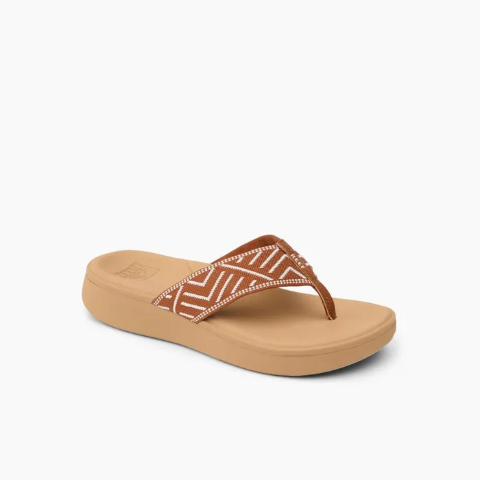 Reef Flip Flops Women Cushion Cloud Textile Cocoa Reef Flip Flops Women Cushion Cloud Textile Cocoa