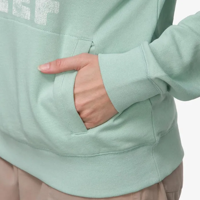 Reef Hoodies Sweaters and Jackets Women Fountains Pullover Hoodie Still Green