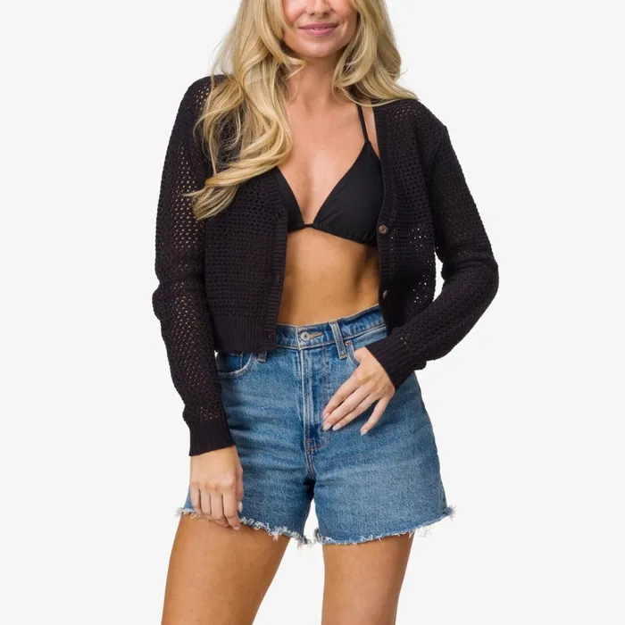 Reef Hoodies Sweaters and Jackets Women Mika Knit Cardigan Caviar