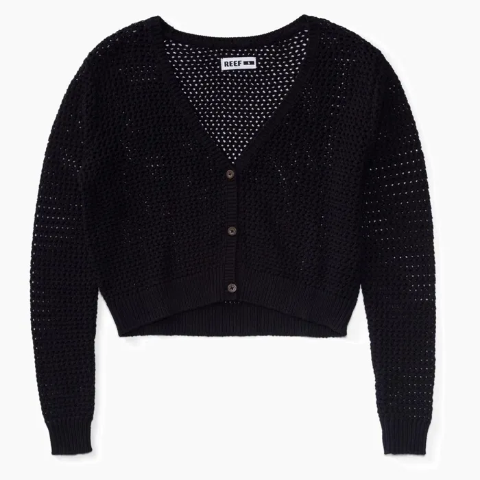 Reef Hoodies Sweaters and Jackets Women Mika Knit Cardigan Caviar