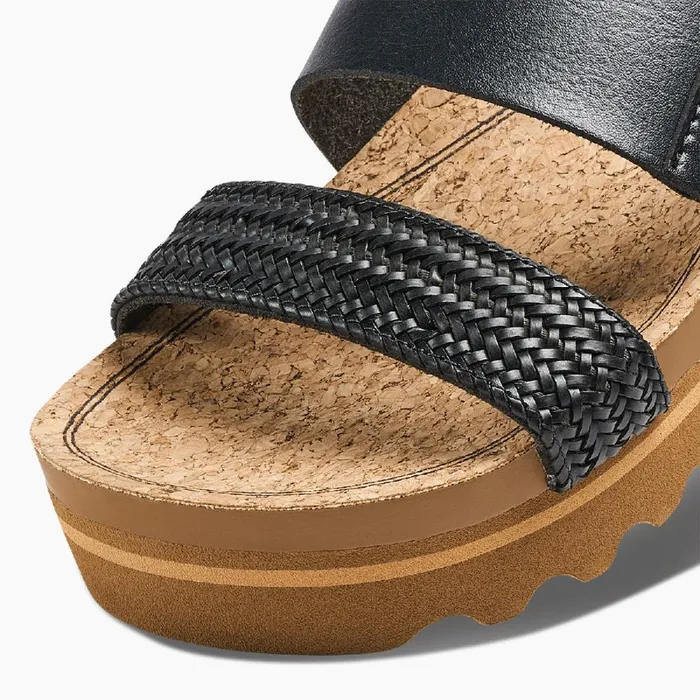 Reef Sandals Women Cushion Vista Hi Black Braid Reef Sandals Women Cushion Vista Hi Black Braid