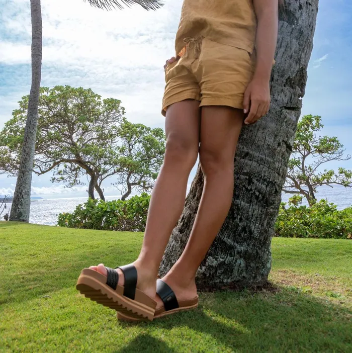 Reef Sandals Women Cushion Vista Hi Black Braid Reef Sandals Women Cushion Vista Hi Black Braid