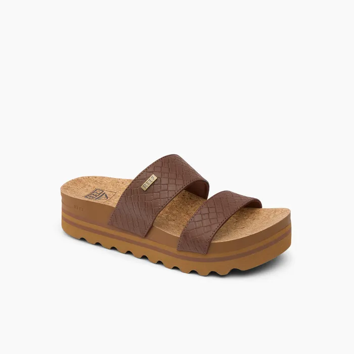 Reef Sandals Women Cushion Vista Hi Chocolate Wicker Reef Sandals Women Cushion Vista Hi Chocolate Wicker