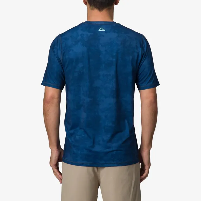 Reef TShirts and Shirts Men Ellsworth Short Sleeve Surf Shirt Upf 50 Insigna Blue Water P