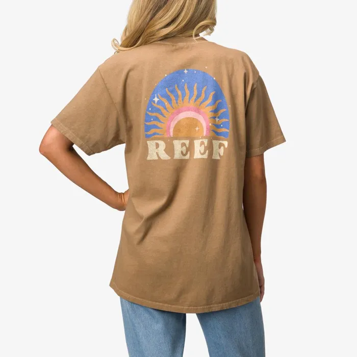 Reef TShirts Tanks and Dresses Women Ali Boyfriend Tee Lead Grey Reef TShirts Tanks and Dresses Women Ali Boyfriend Tee Lead Grey