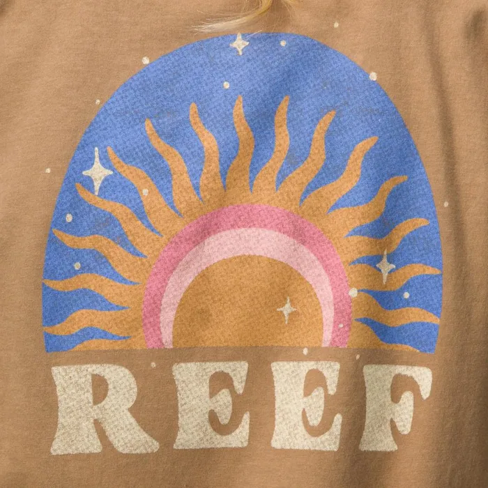 Reef TShirts Tanks and Dresses Women Ali Boyfriend Tee Lead Grey Reef TShirts Tanks and Dresses Women Ali Boyfriend Tee Lead Grey
