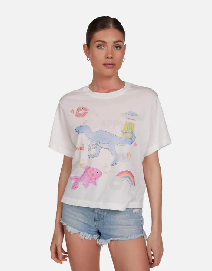 Rue Dino Elements Milk Women039s Lauren Moshi Short Sleeve