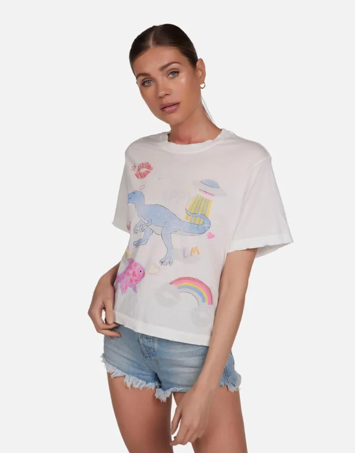 Rue Dino Elements Milk Women039s Lauren Moshi Short Sleeve