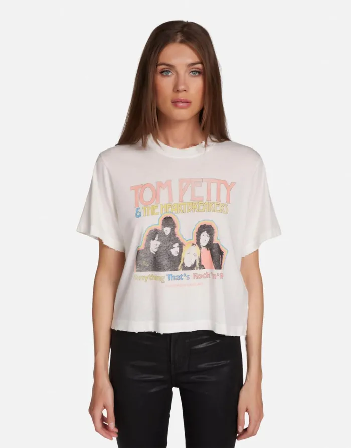 Rue Tom Petty Rock N Roll Milk Women039s Lauren Moshi Short Sleeve