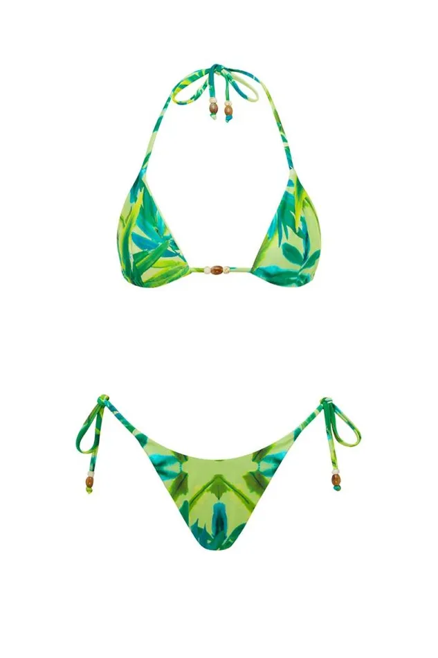 Runaway The Label All Swim Shop BAHAMA BOTTOM 8211 PALM PRINT