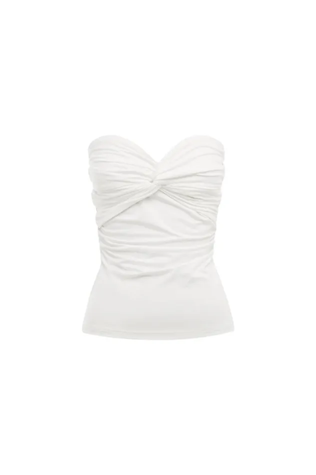 Runaway The Label Basic Shop SATARI STRAPLESS TOP 8211 WHITE
