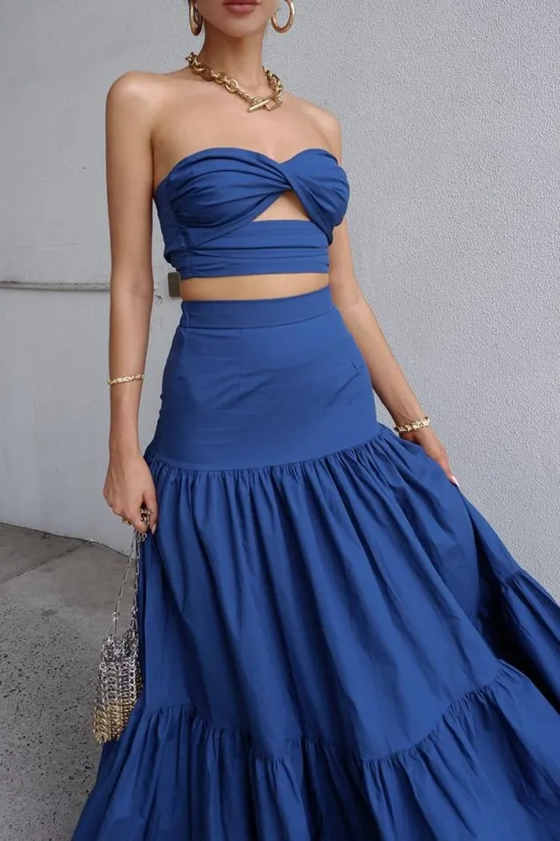 Runaway The Label Crops Shop Ayla Top 8211 Sapphire Runaway The Label Crops Shop Ayla Top 8211 Sapphire