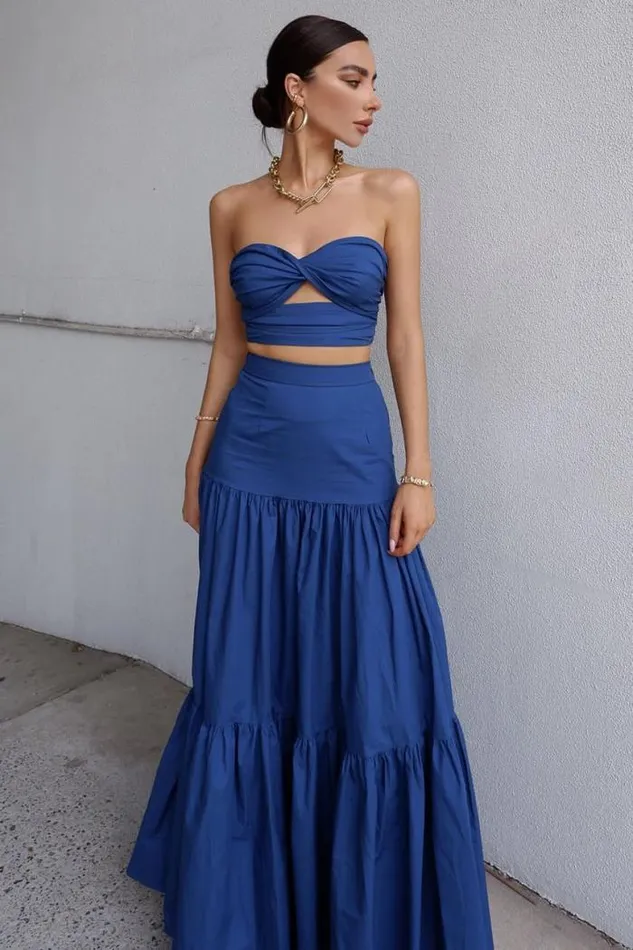 Runaway The Label Crops Shop Ayla Top 8211 Sapphire Runaway The Label Crops Shop Ayla Top 8211 Sapphire
