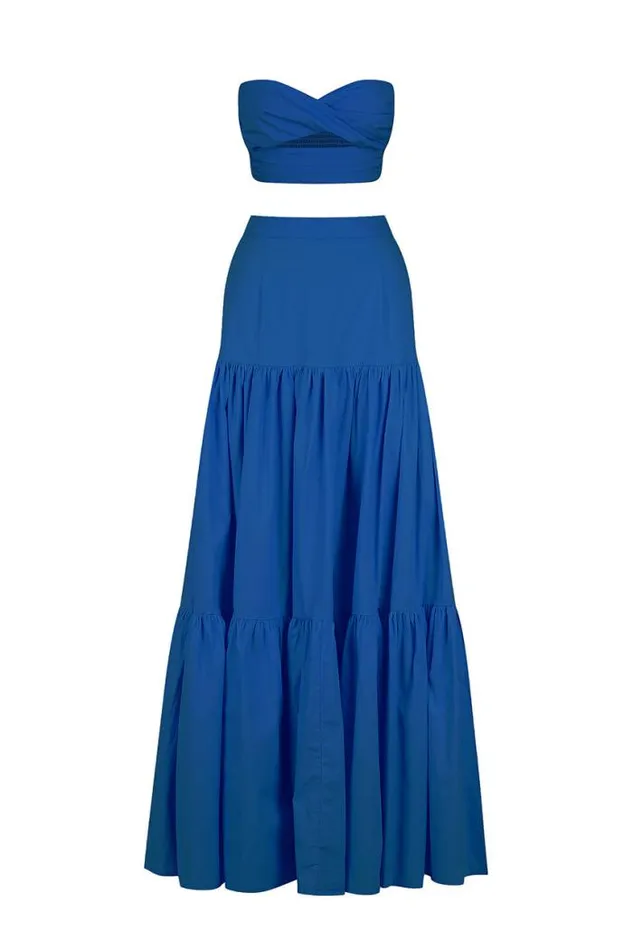 Runaway The Label Crops Shop Ayla Top 8211 Sapphire Runaway The Label Crops Shop Ayla Top 8211 Sapphire
