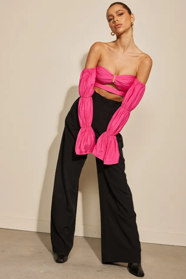 Runaway The Label Crops Shop Romee Top 8211 Pink