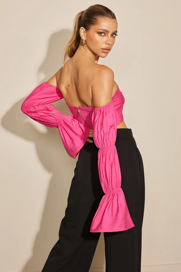 Runaway The Label Crops Shop Romee Top 8211 Pink