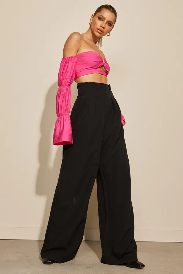 Runaway The Label Crops Shop Romee Top 8211 Pink