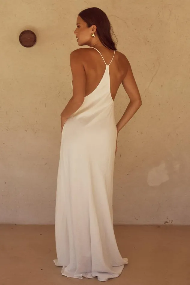 Runaway The Label Maxi Shop AIDANA MAXI DRESS 8211 WHITE