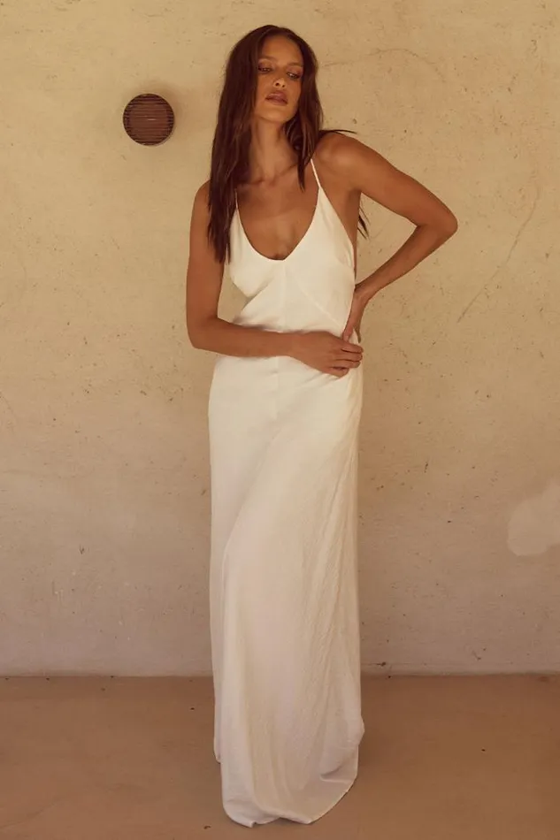 Runaway The Label Maxi Shop AIDANA MAXI DRESS 8211 WHITE