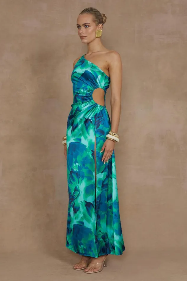 Runaway The Label Maxi Shop BARZILIO DRESS 8211 CALISTA GREEN