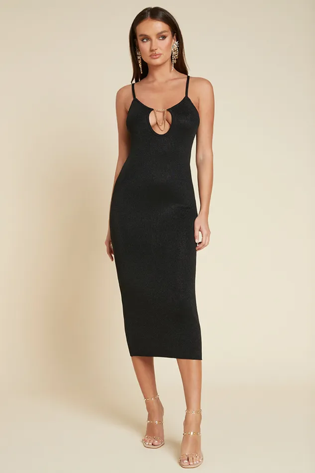 Runaway The Label Midi Shop BENITA DRESS 8211 BLACK