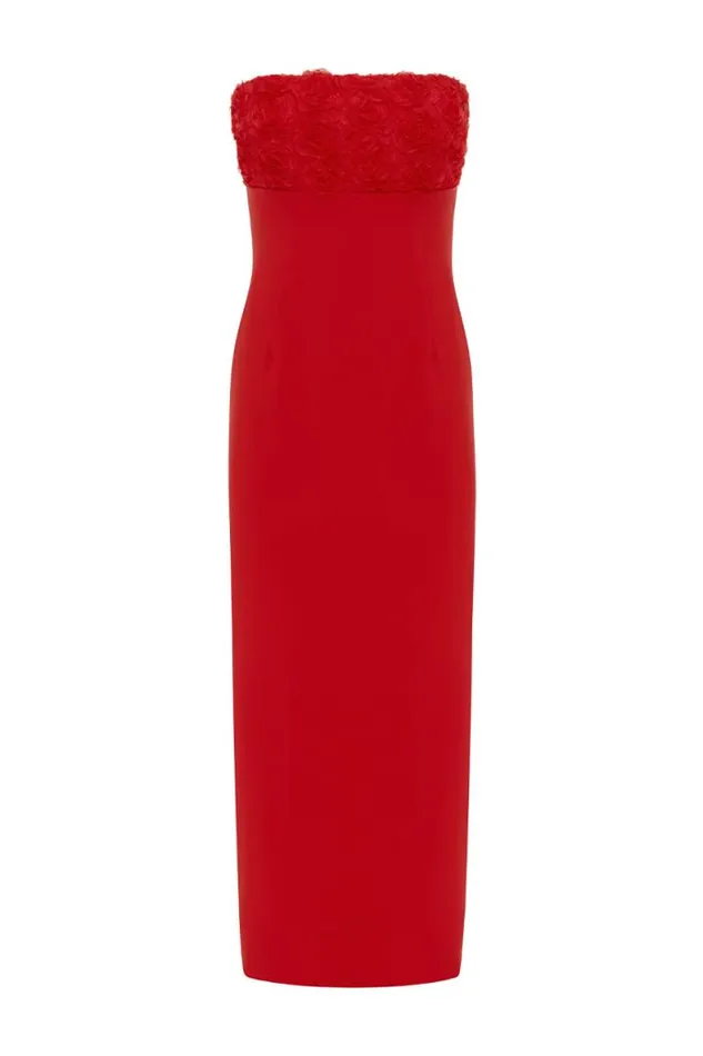 Runaway The Label Midi Shop LOTTIE MIDI DRESS 8211 RED