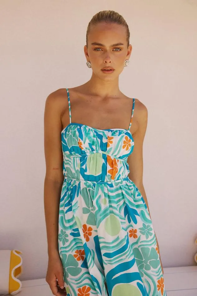 Runaway The Label Midi Shop MONTERO MIDI DRESS 8211 MONTERO PRINT