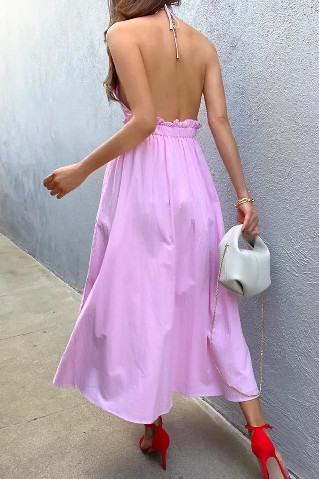 Runaway The Label Midi Shop Saige Midi Dress 8211 Musk Pink