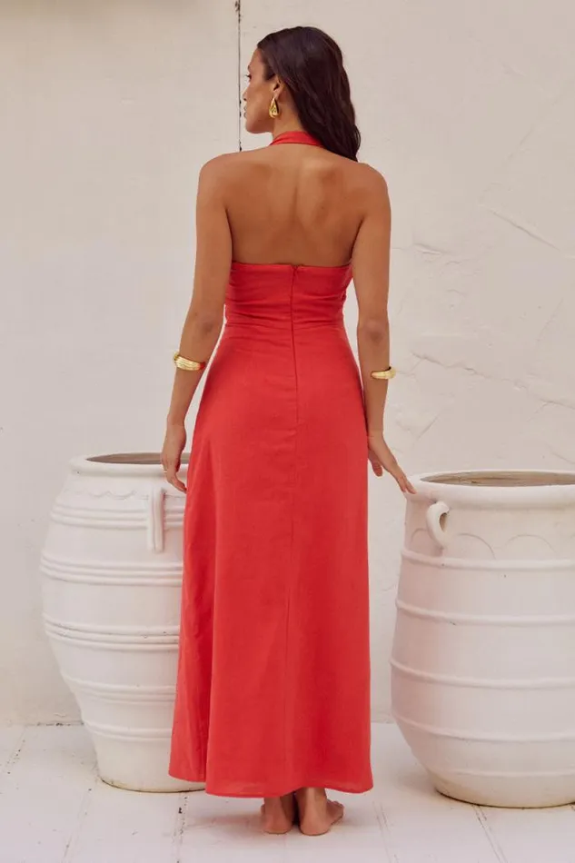 Runaway The Label Midi Shop SAPHIRA LONG MIDI DRESS 8211 JAFFA
