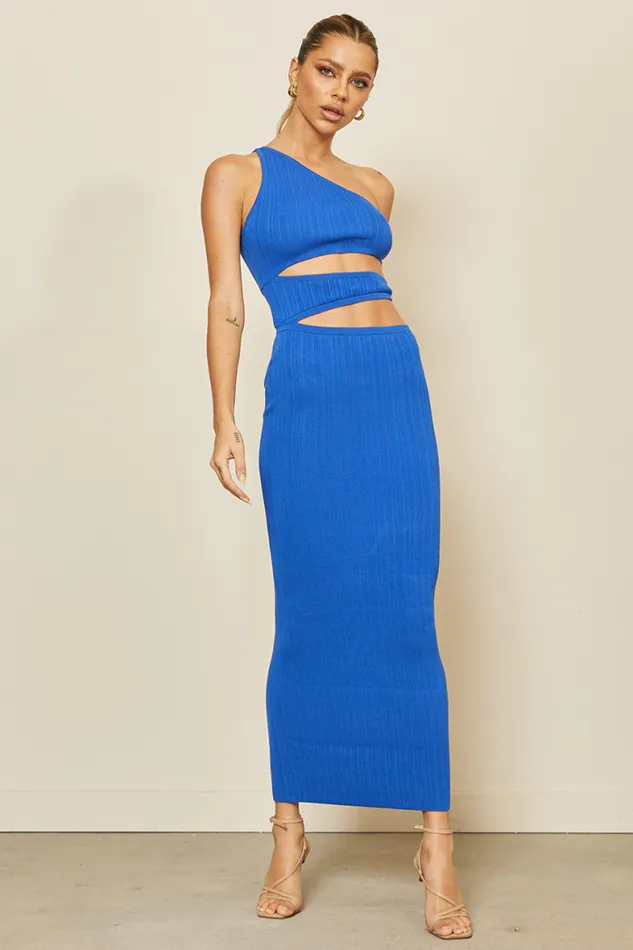 Runaway The Label Midi Shop Sonoma Midi Dress 8211 Royal