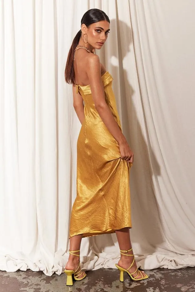 Runaway The Label Mini Shop LEILA SLIP DRESS 8211 MARIGOLD