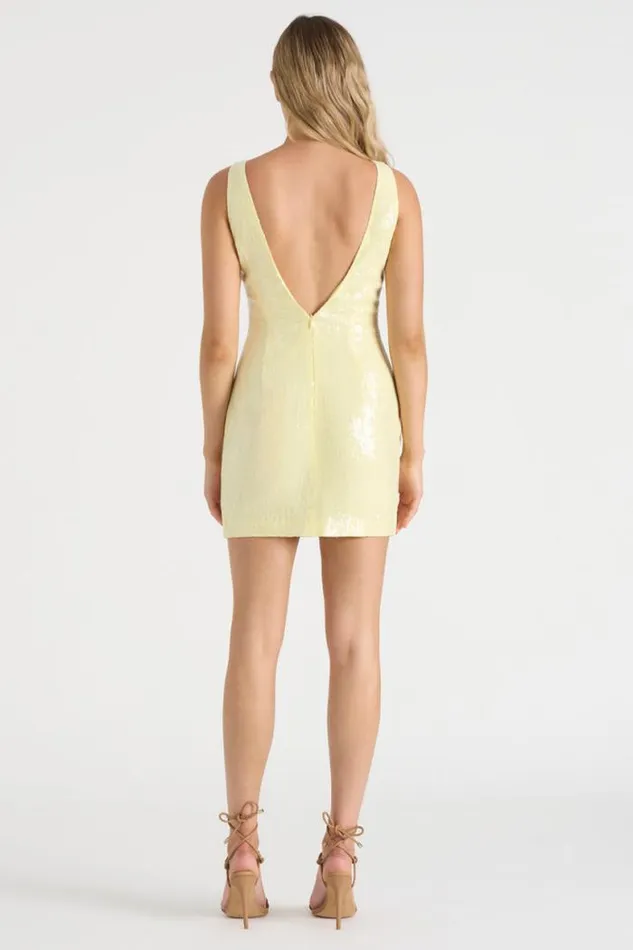 Runaway The Label Mini Shop THE SEQUIN MINI DRESS 8211 BUTTER